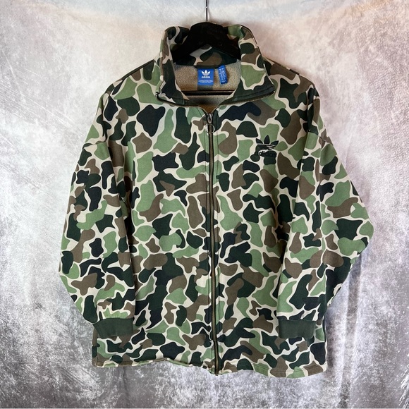 Adidas | Jackets & Coats | Adidas Originals Womens Camouflage Large Track  Top Jacket | Poshmark